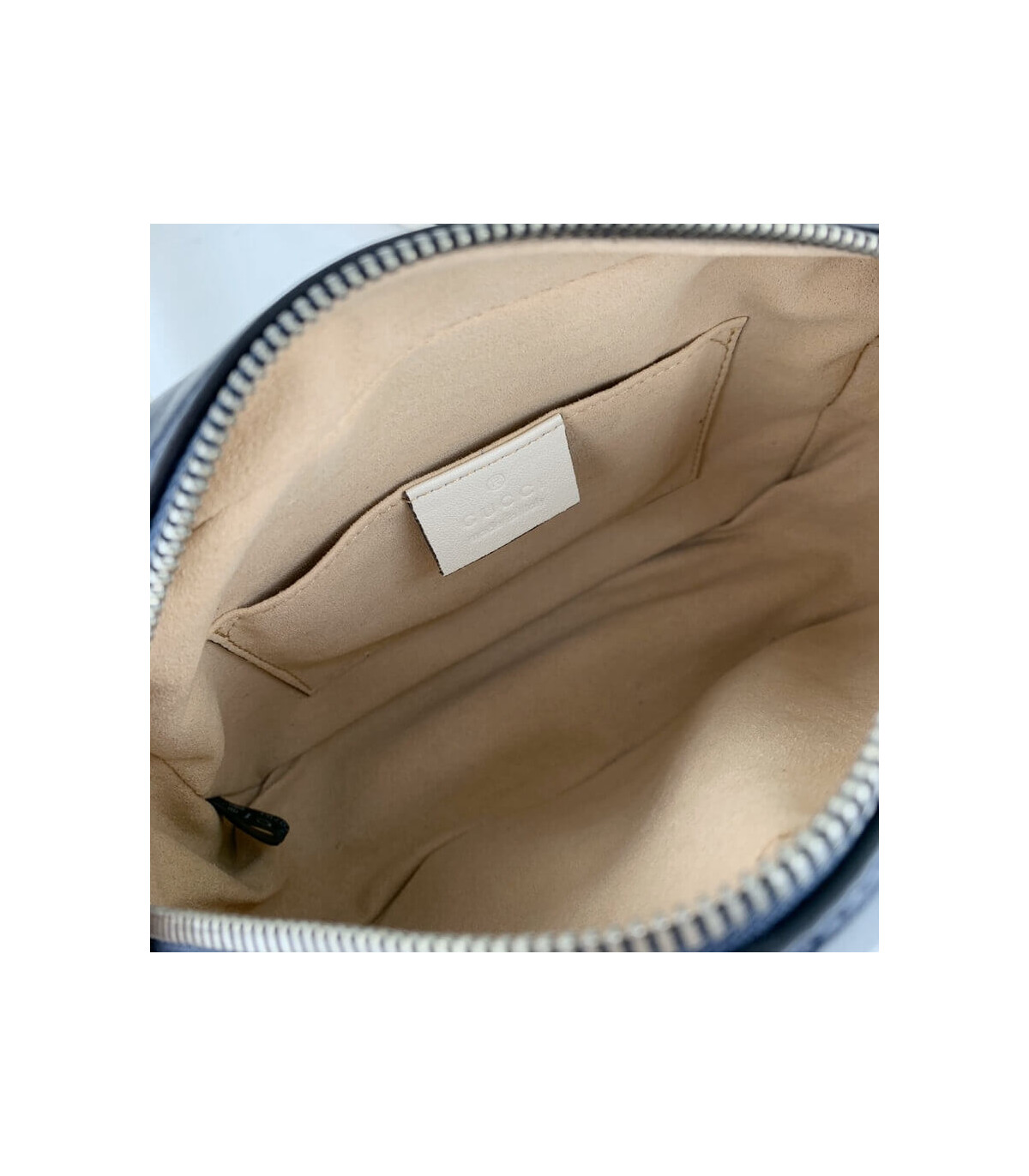Gucci Diagonal GG Marmont Mini Bag Blue/White