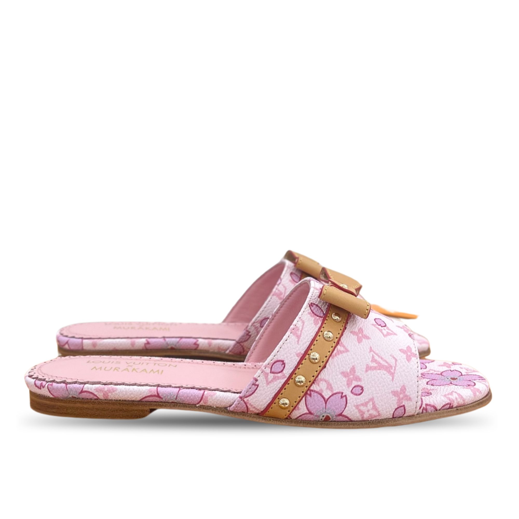 Louis Vuitton x Takashi Murakami Cherry Blossom Flat Slide Sandal