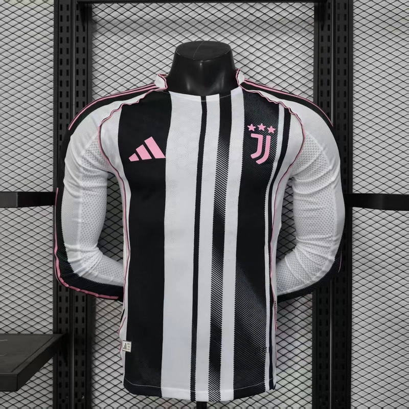 Player 2025-26 Juventus Home Long sleeves Football jersey