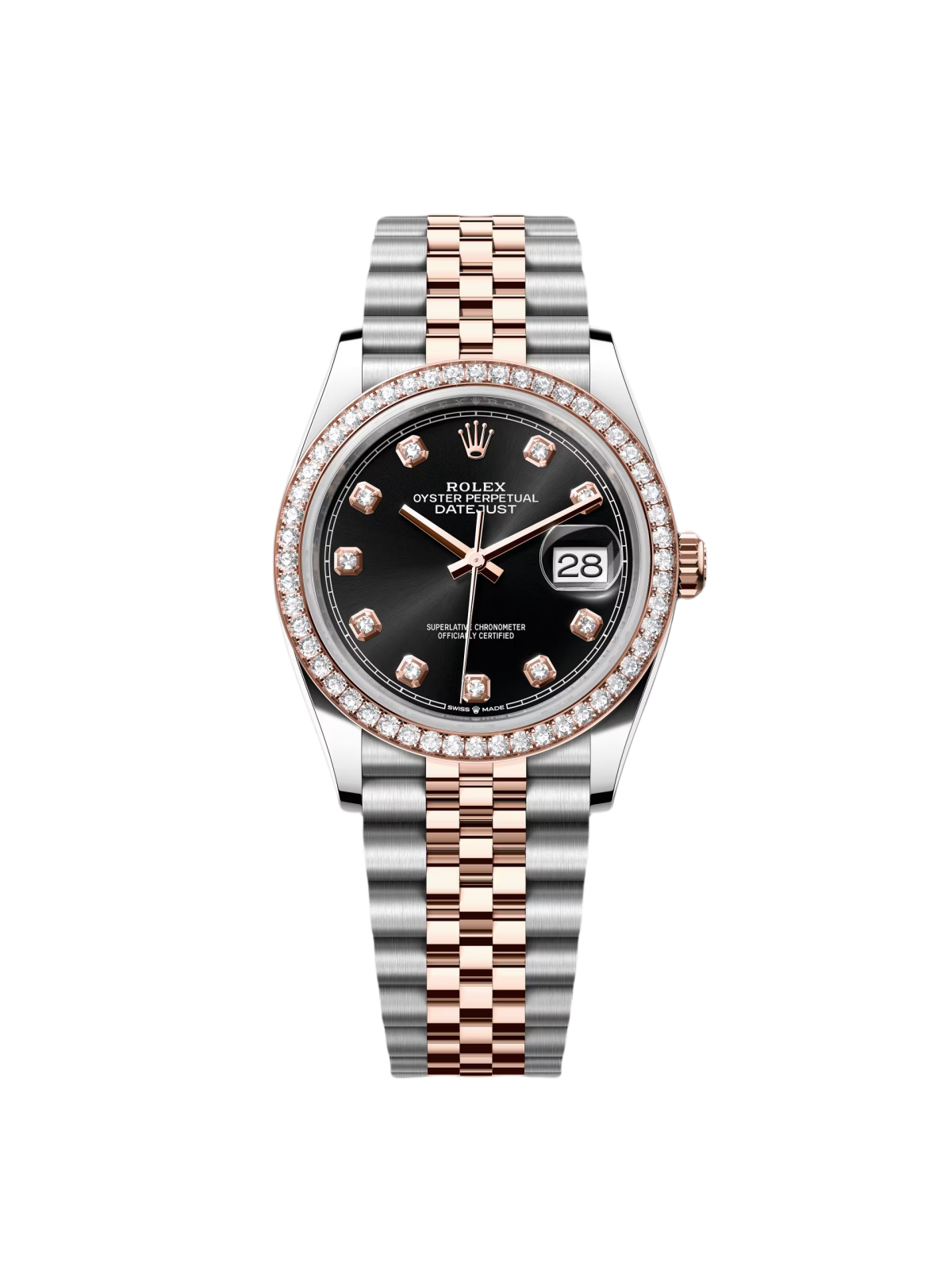 Rolex  Datejust 36mm 126281 Black Dial Jubilee Bracelet