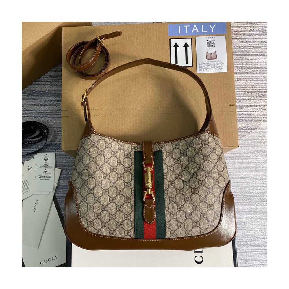 Gucci Jackie 1961 Medium Shoulder Bag in GG Canvas 36.5cm