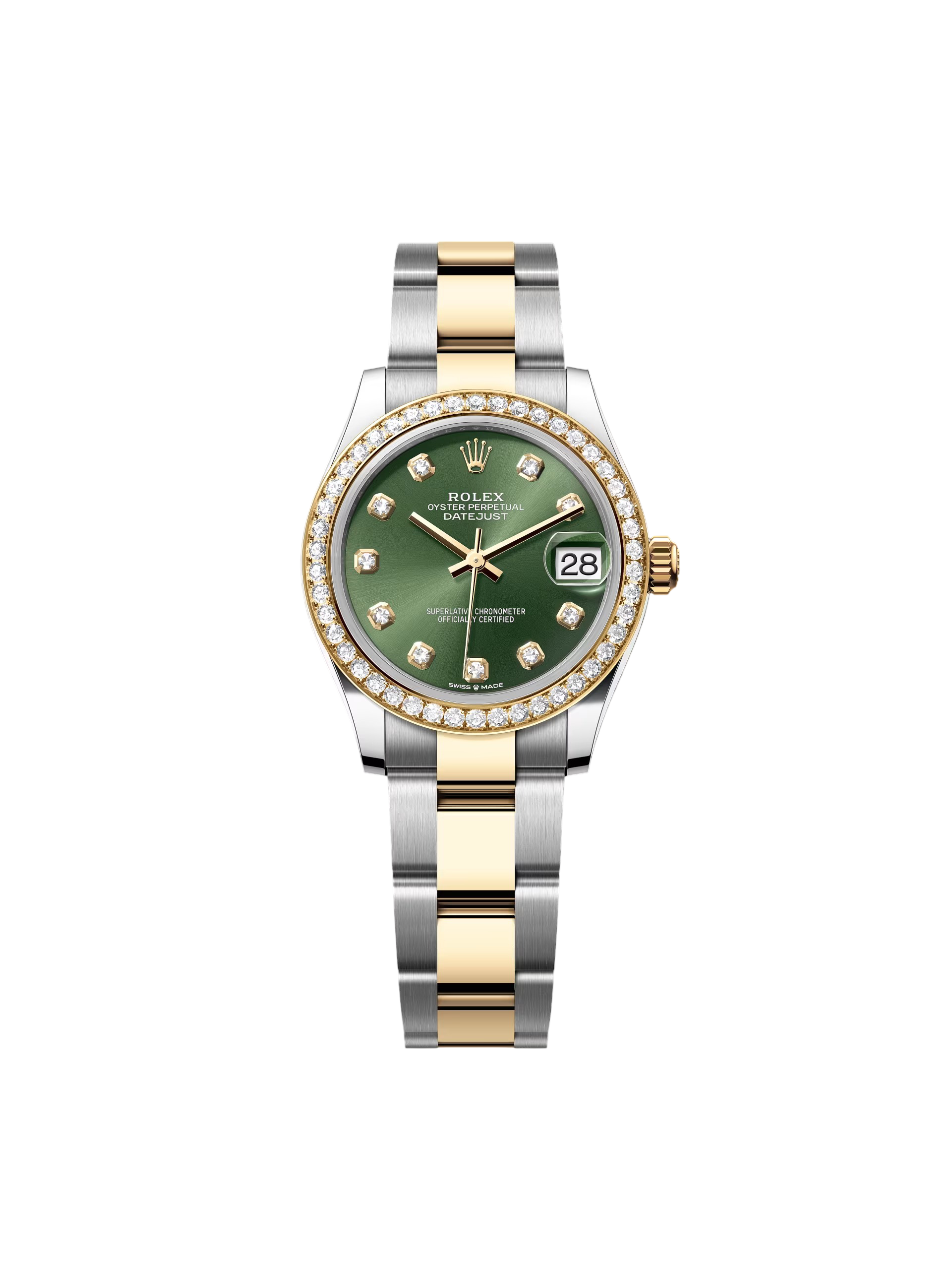 Rolex Datejust m278383RBR-0029/0030 31mm Olive Green Dial Oyster Bracelet