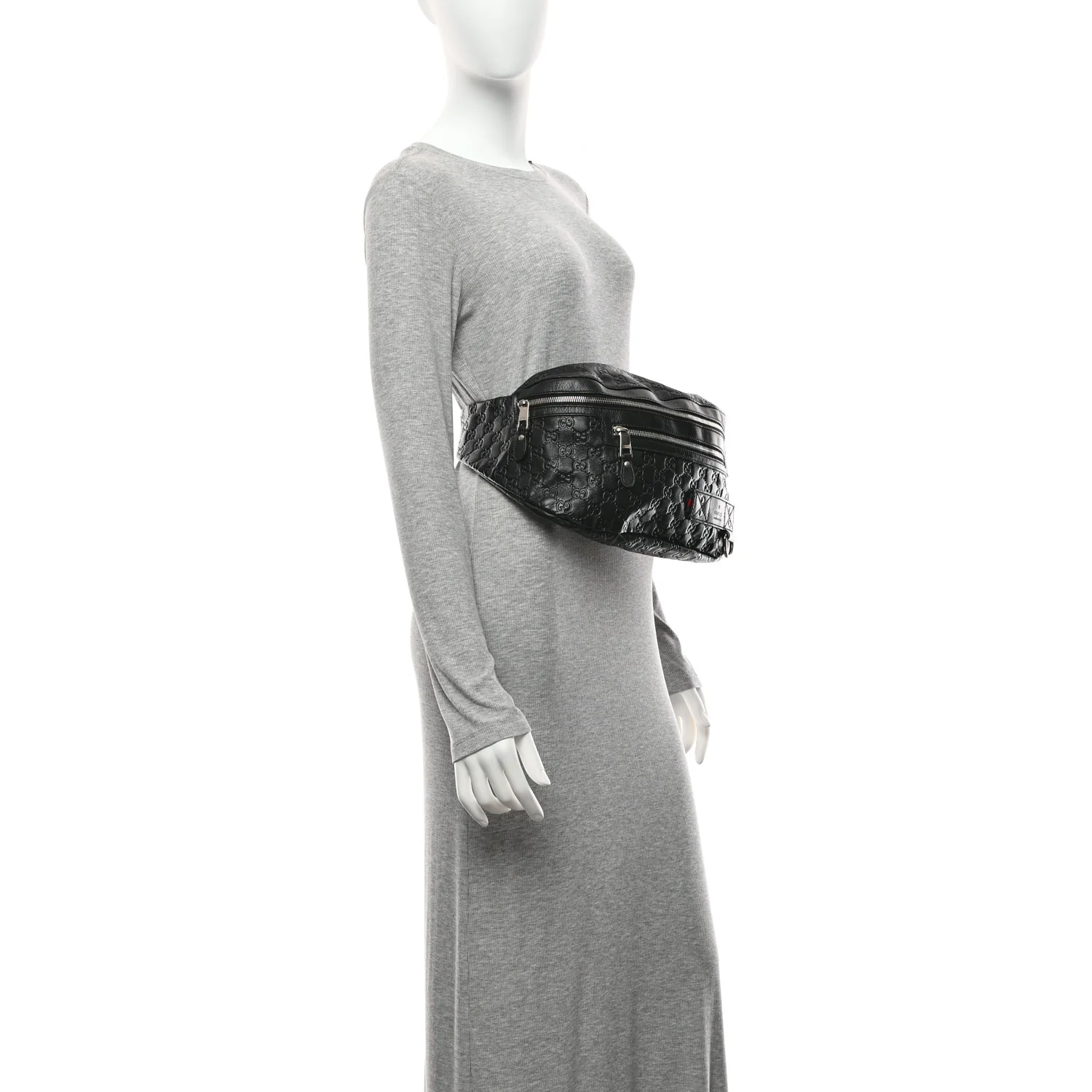 Guccissima Web Belt Bag Black