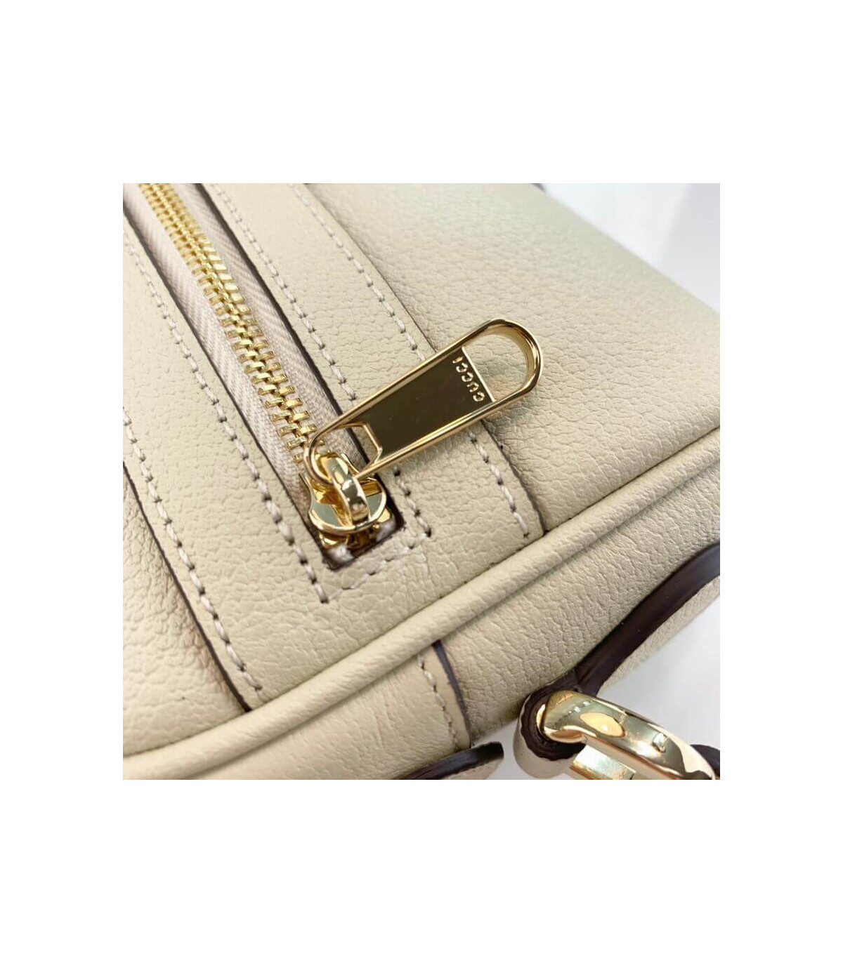 Gucci Ophidia Leather Mini Bag White