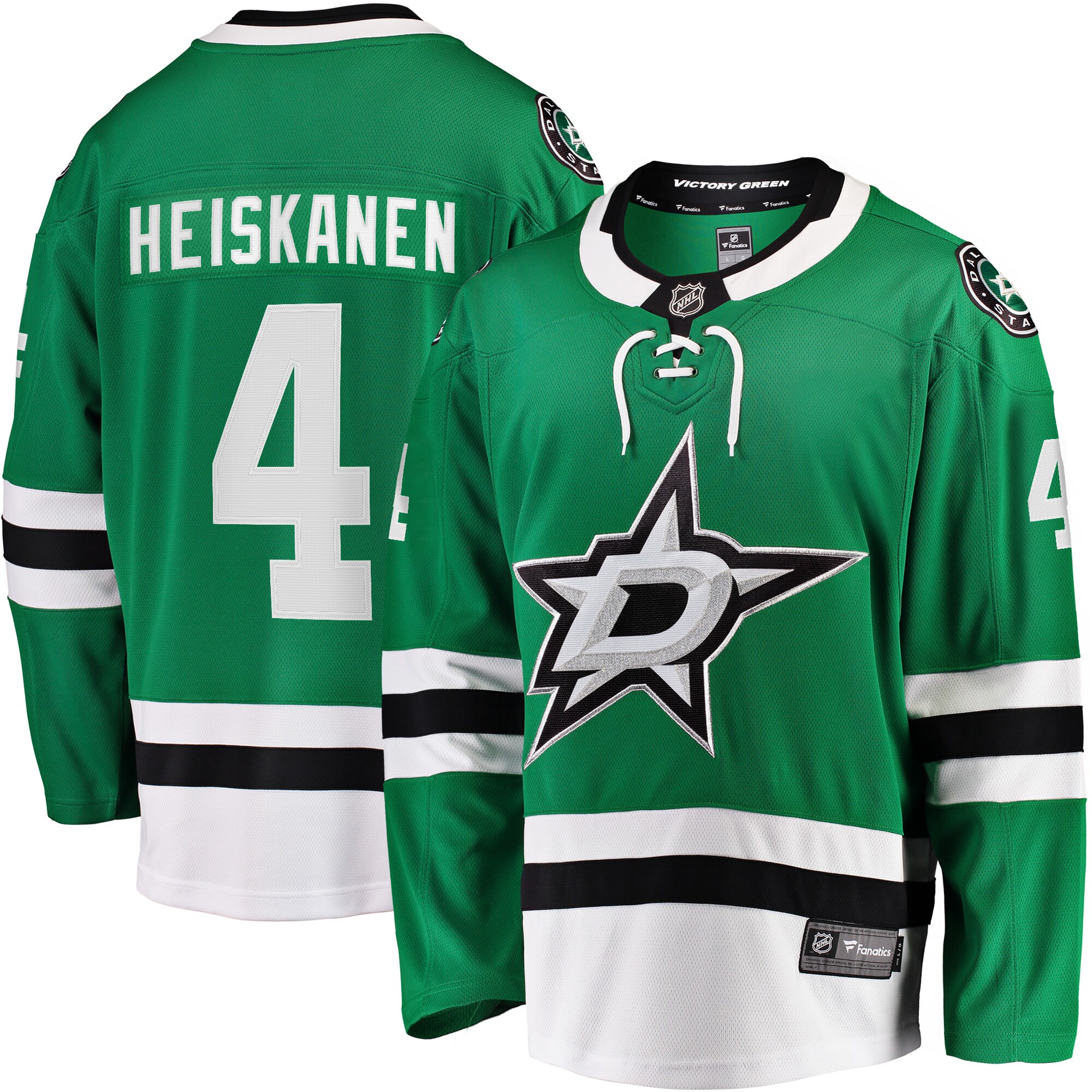 Miro Heiskanen Dallas Stars Fanatics Team Color Breakaway Player Jersey – Kelly Green