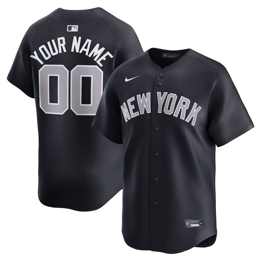 New York Yankees Alternate Limited Custom Jersey  Navy