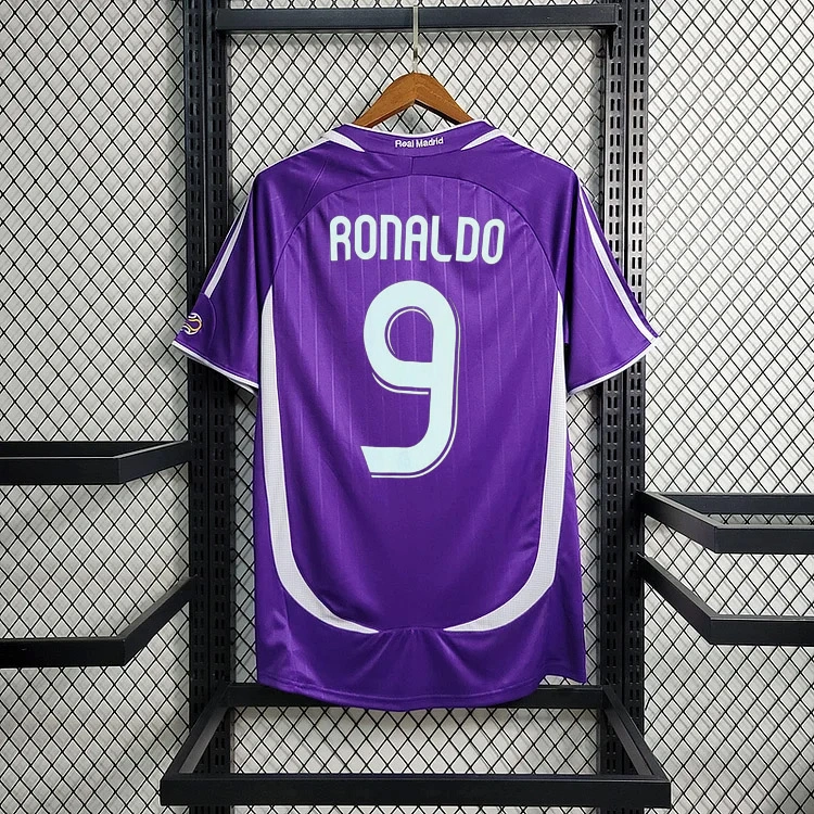 Retro 2006-07 Real Madrid Purple RONALDO  Football jersey retro