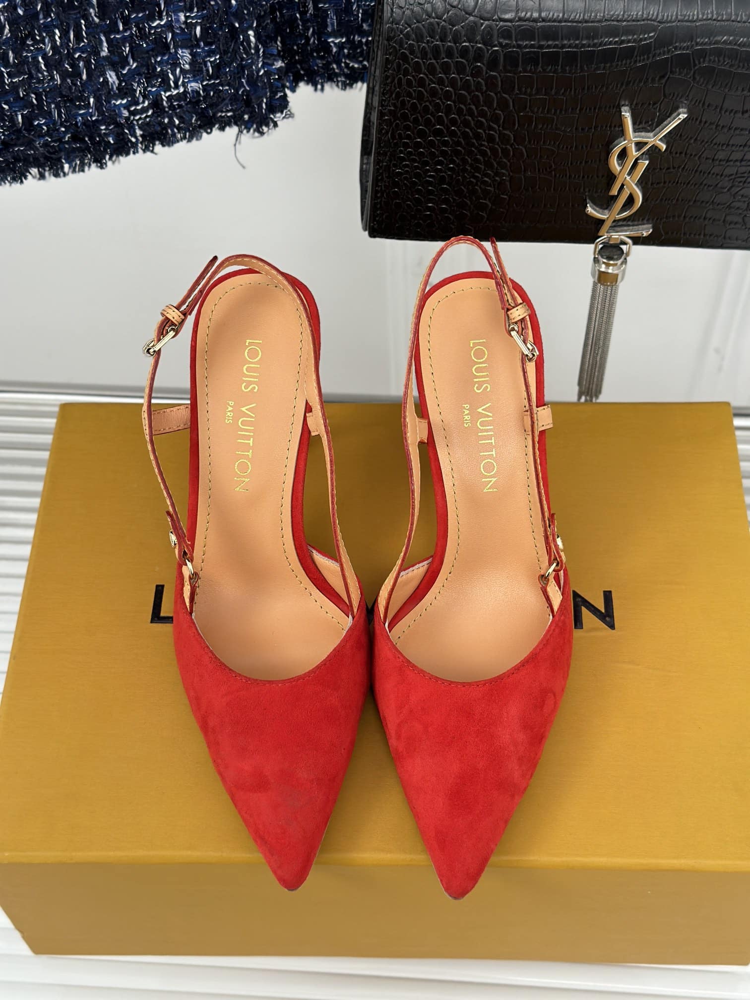 Louis Vuitton Blossom Slingback Pump Red 1Ac8F5