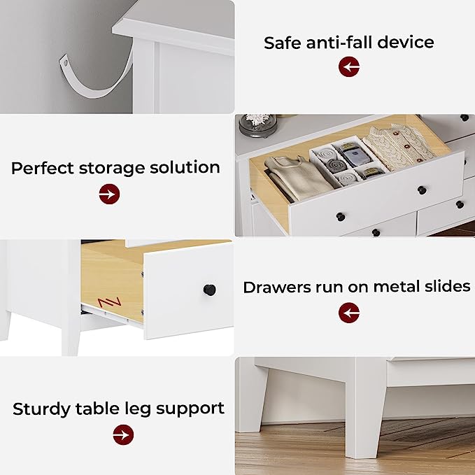 Sonoma 6 Drawer Double Dresser, 51.5''W