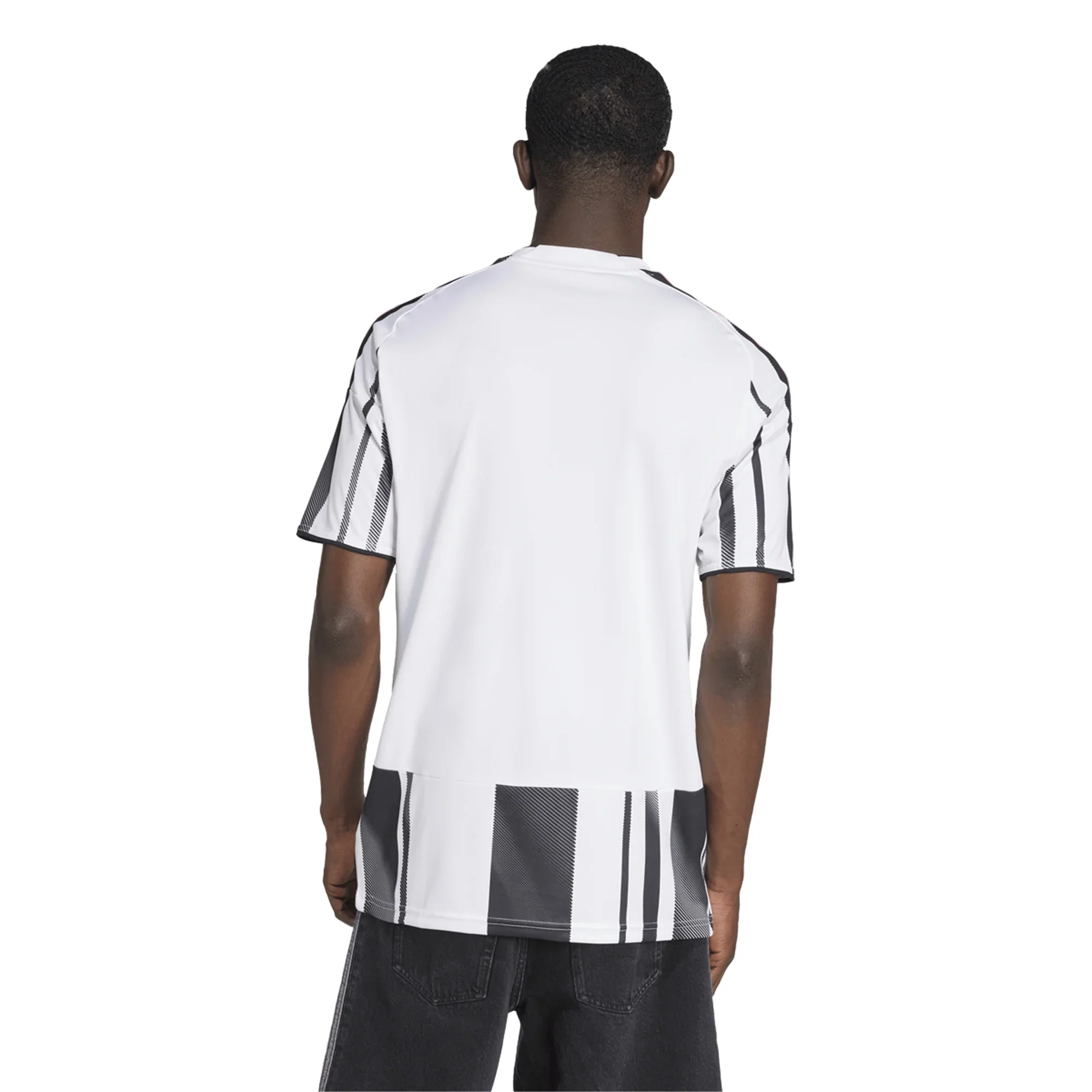 adidas Men's Juventus Weston McKennie Home Jersey w/ Serie A Patch 25/26 (White/Black/Pink)