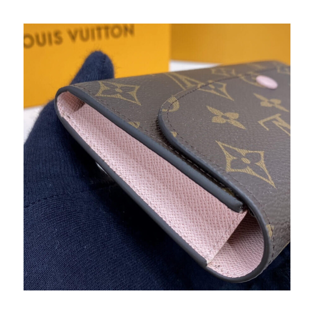 Louis Vuitton Monogram Canvas Emilie Wallet Pink
