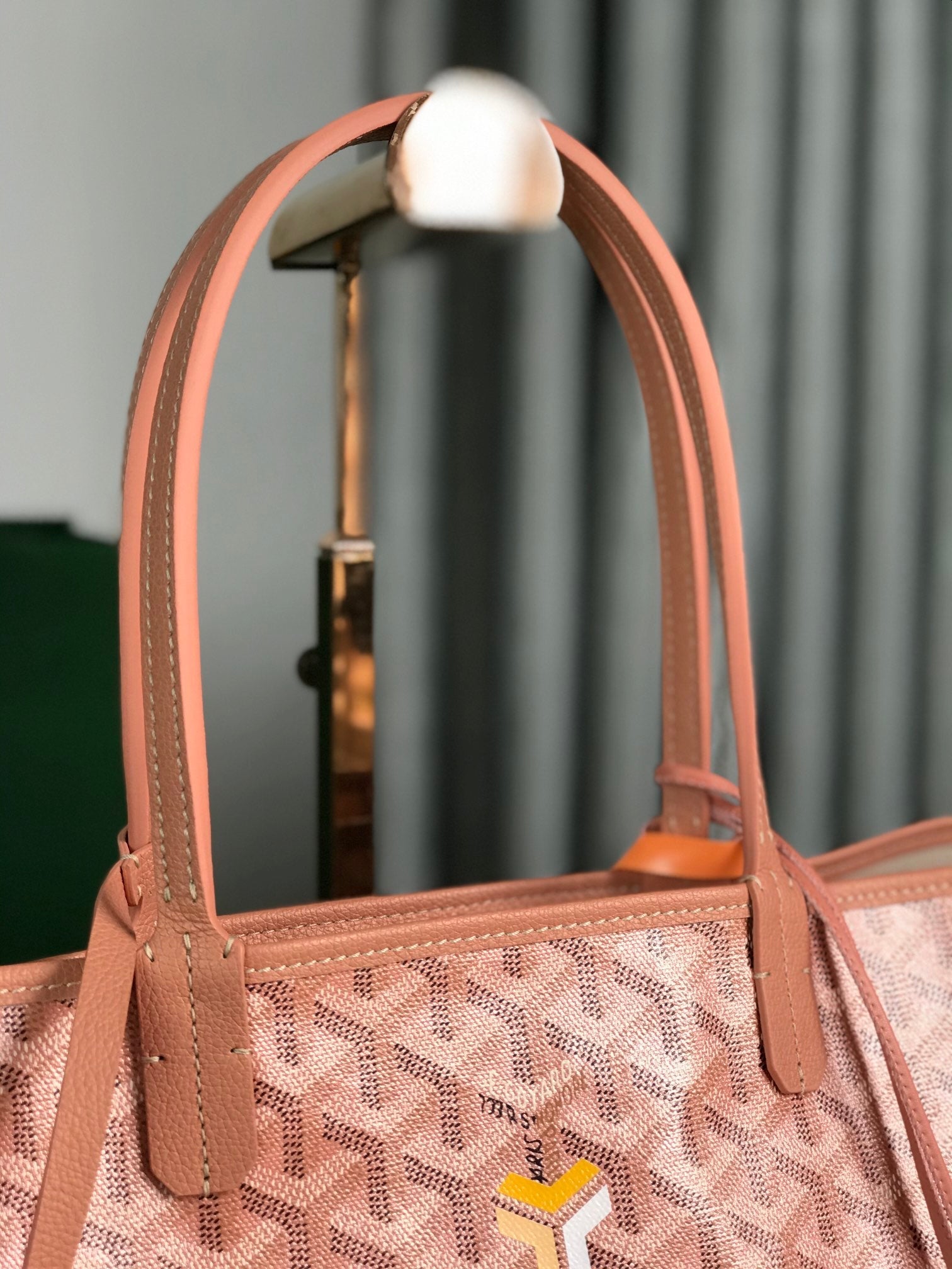 Goyard Saint Louis Pm 34cm Manhattan Pink Goyardine Canvas And Calfskin