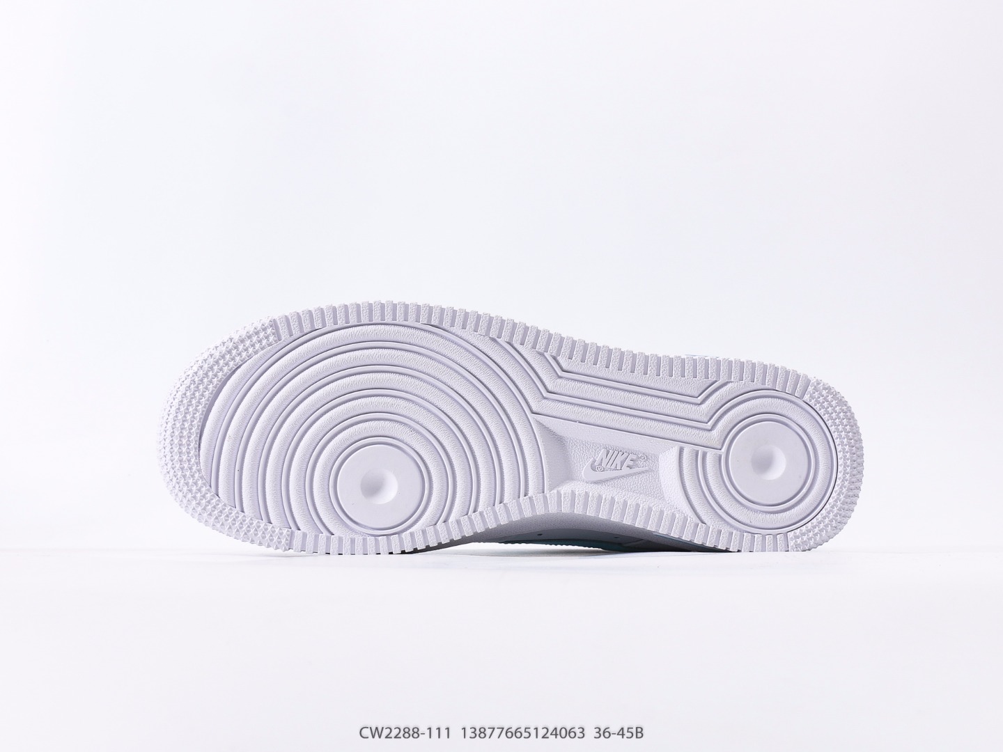 Nike Air Force 1 Low Light Blue Smile Heart Custom