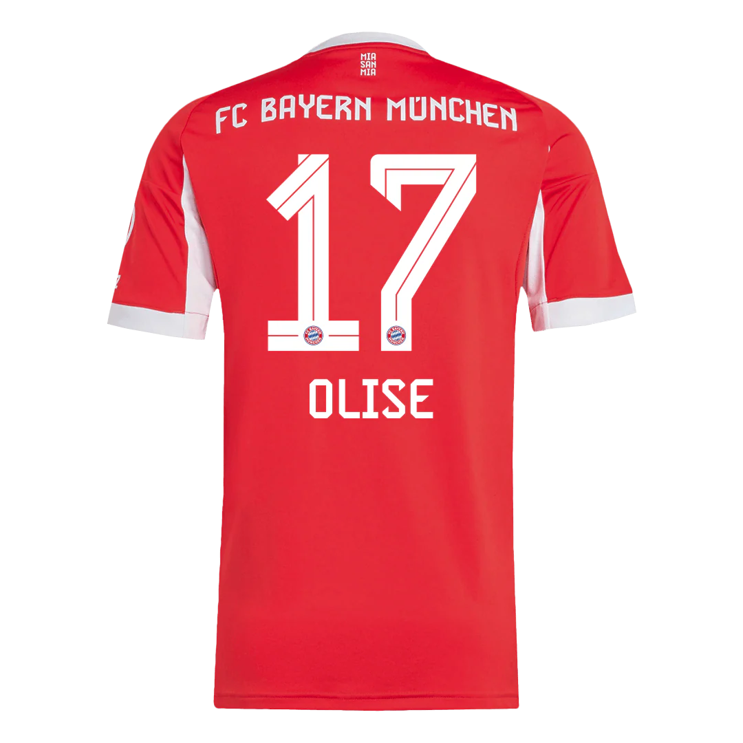 OLISE #17 Bayern Munich Home Soccer Jersey 2025/26