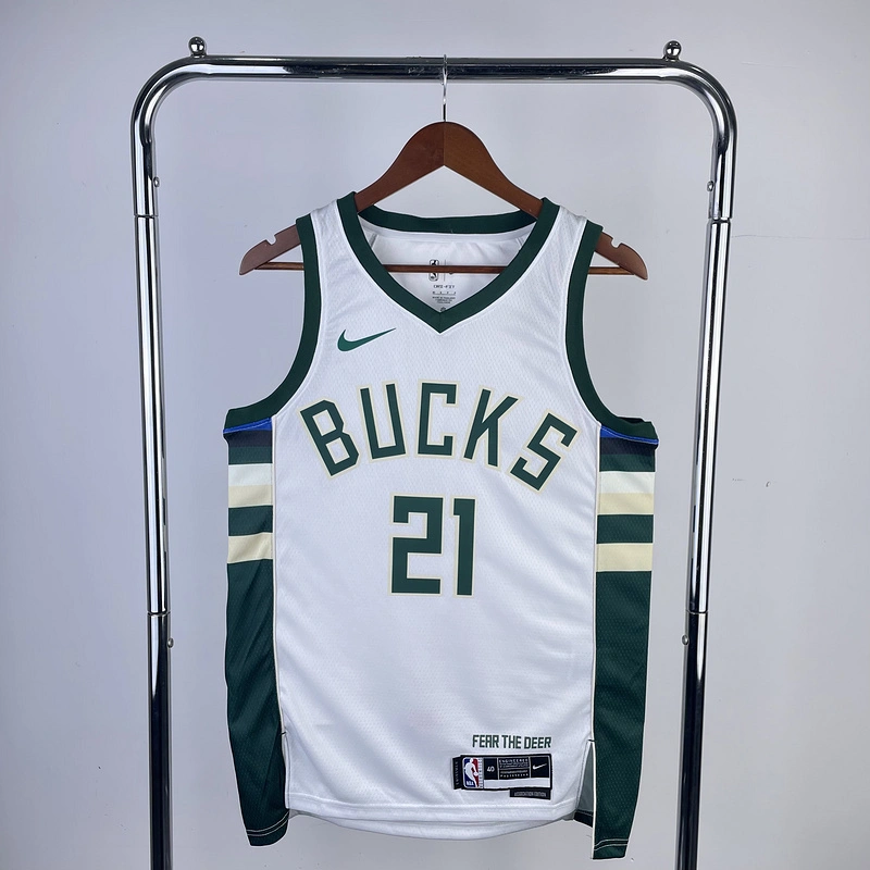 2023 NBA Milwaukee Bucks (21 HOLIDAY) Basketball Jersey