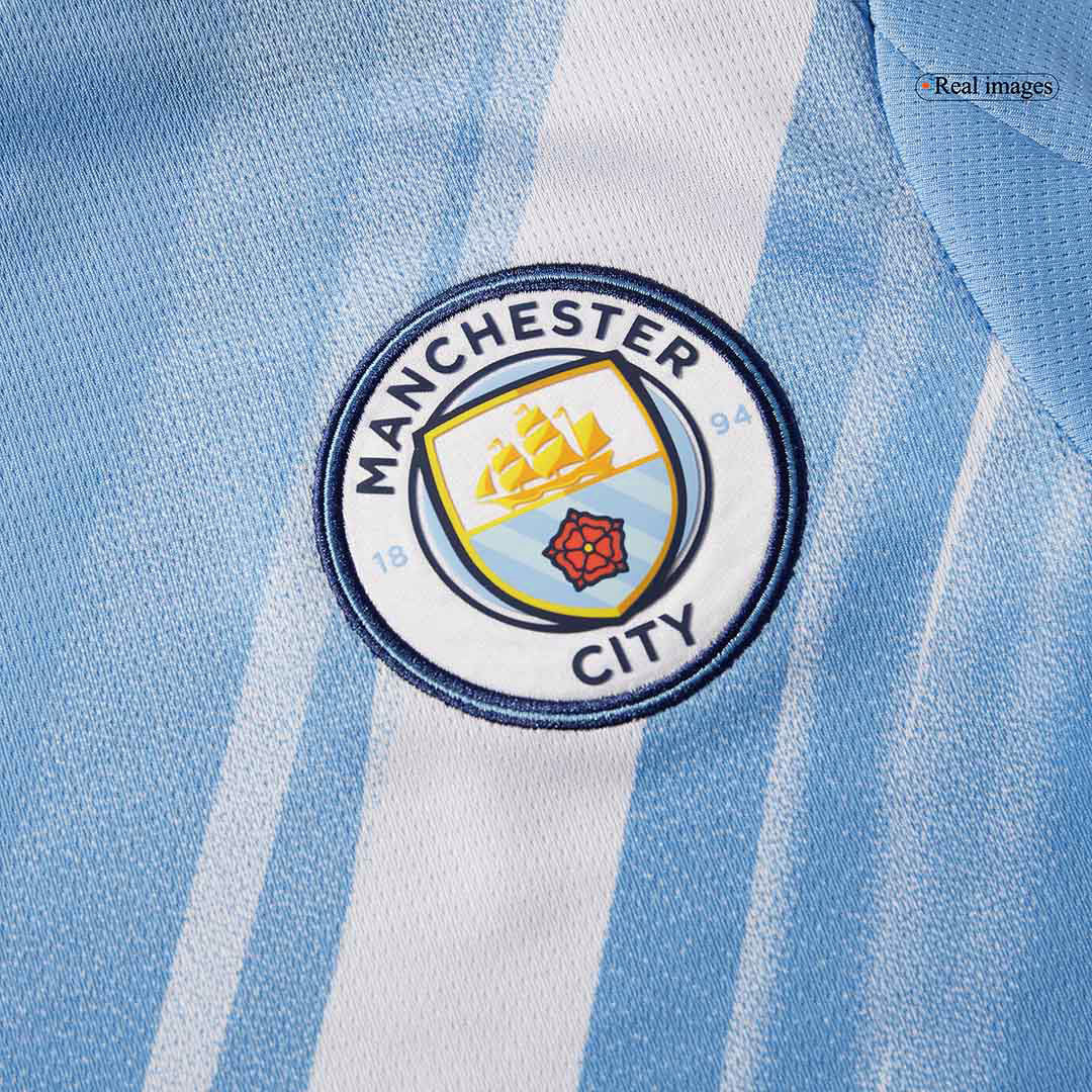 RODRIGO #16 Manchester City Home Soccer Jersey 2025/26 Blue