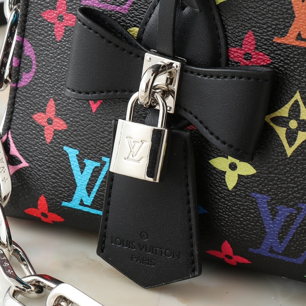 Louis Vuitton X Takashi Murakami Onthego East West Chain Black 25cm M13260