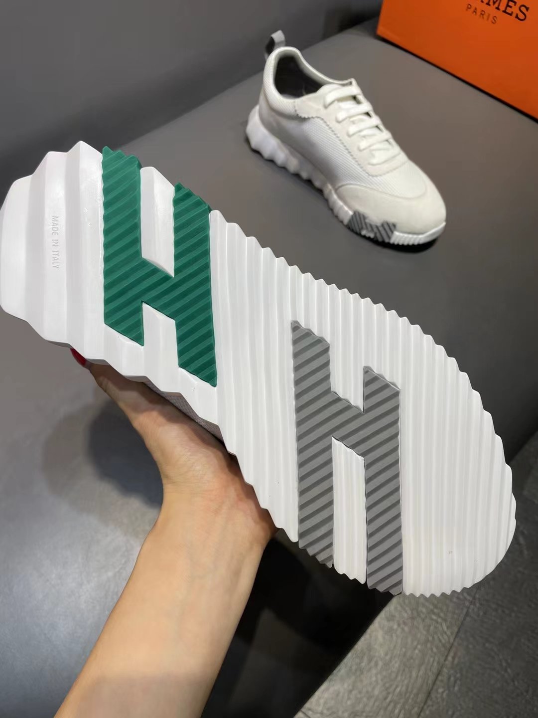HERMES BOUNCING SNEAKER BEIGE