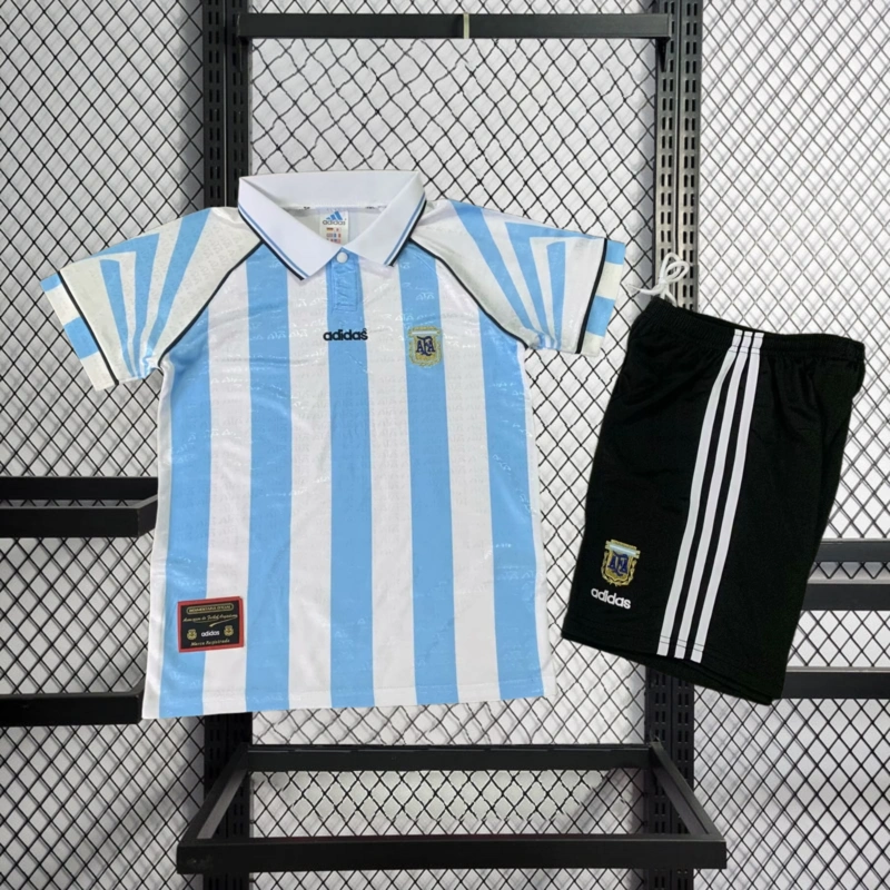 Retro KIDS 1996-97 KIDS Argentina home MARADONA Football jersey retro