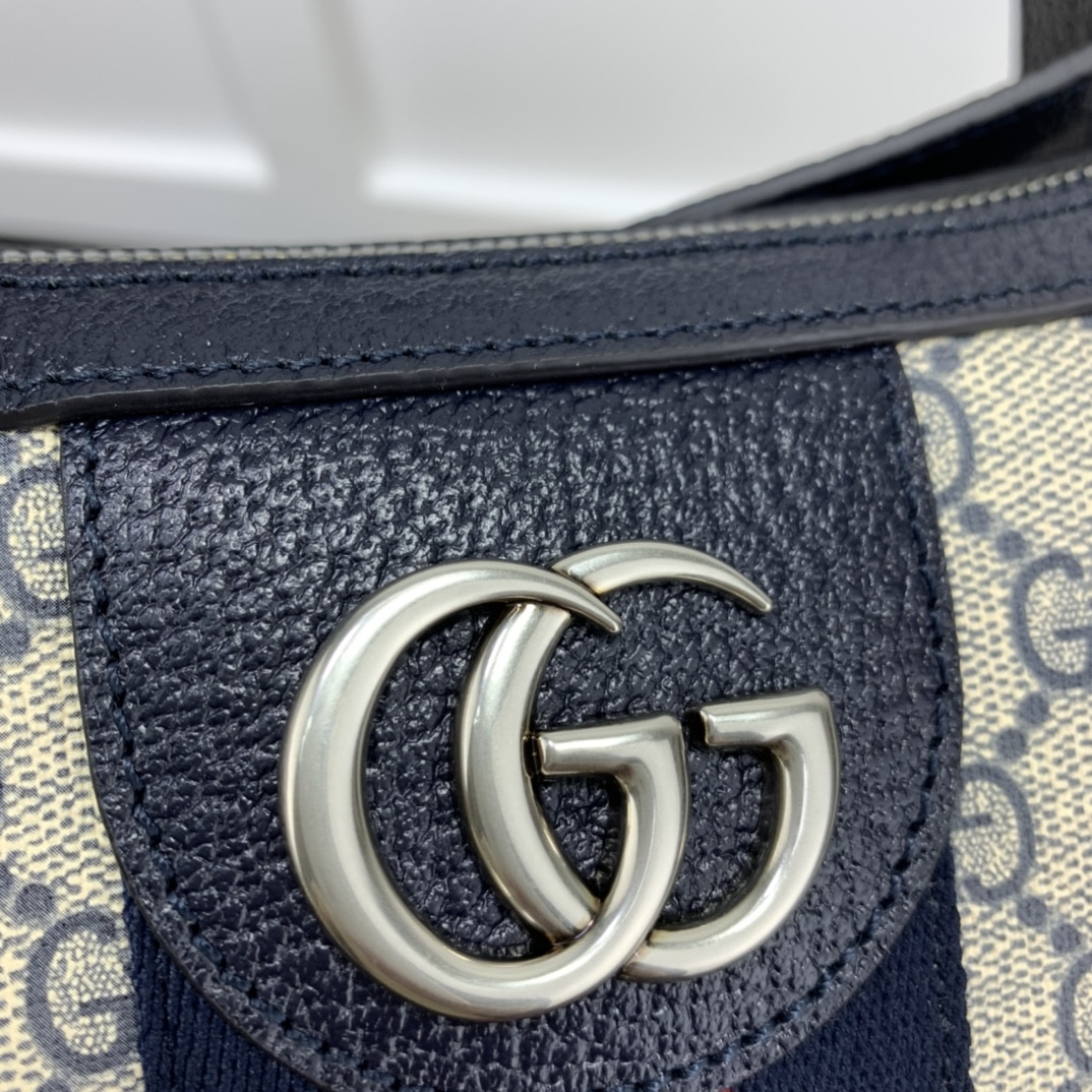 Gucci Ophidia Small Shoulder Navy Blue Bag 598125 2Zgmn 4076