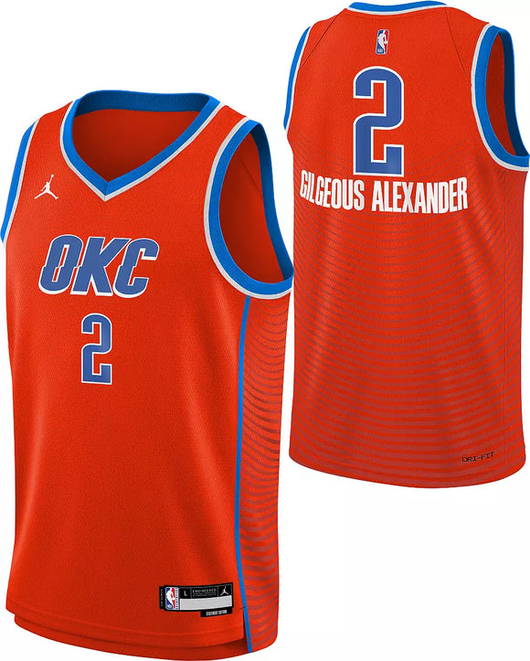 Shai Gilgeous-Alexander Oklahoma City Thunder 2026 Statement Edition Youth NBA Swingman Jersey