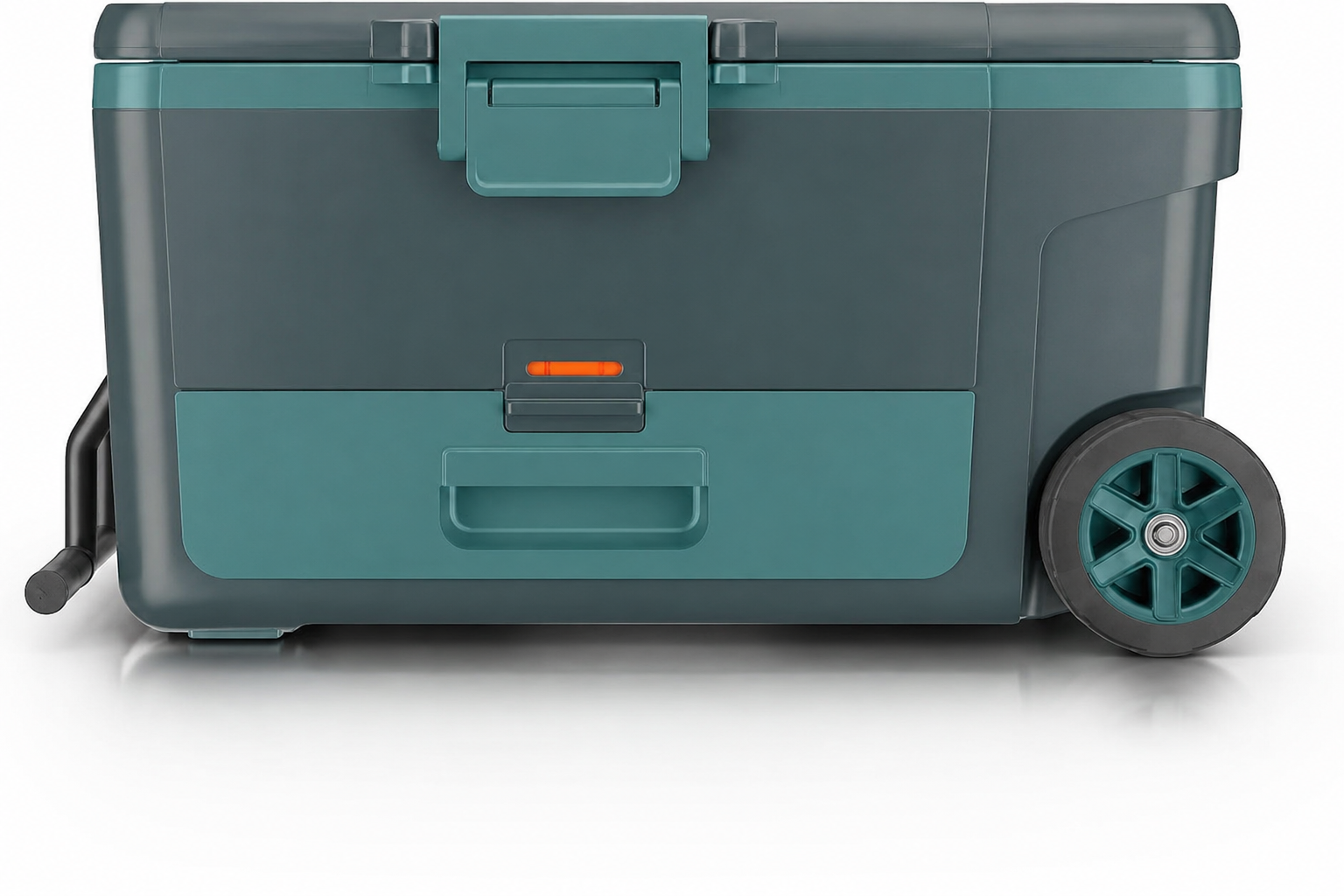⏰Limited-Time Deal⏰45/65QT Rolling Cooler with Dry Storage Drawer – Heavy-Duty Outdoor Ice Chest
