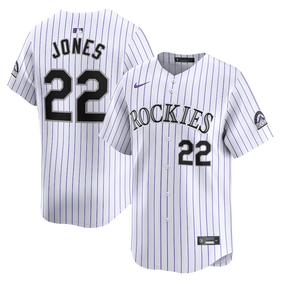 Nolan Jones Colorado Rockies Home Limited Player Jersey White