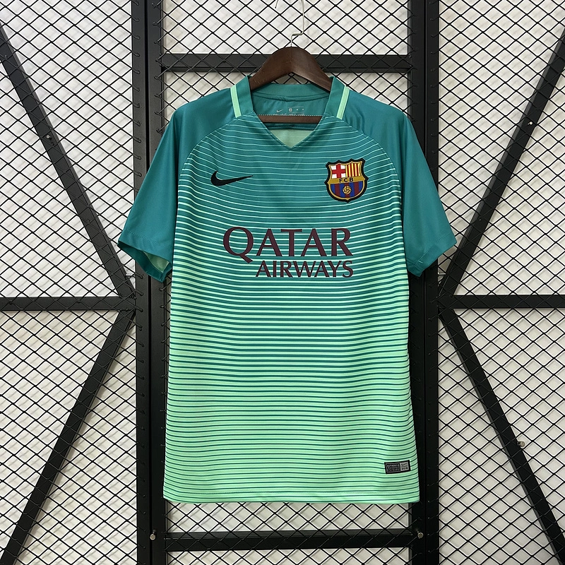 Retro 2016-17 Barcelona 2 away MESSI PIQUE XAVI A.INISTA SUAREZ NEYMAR JR Football jersey retro