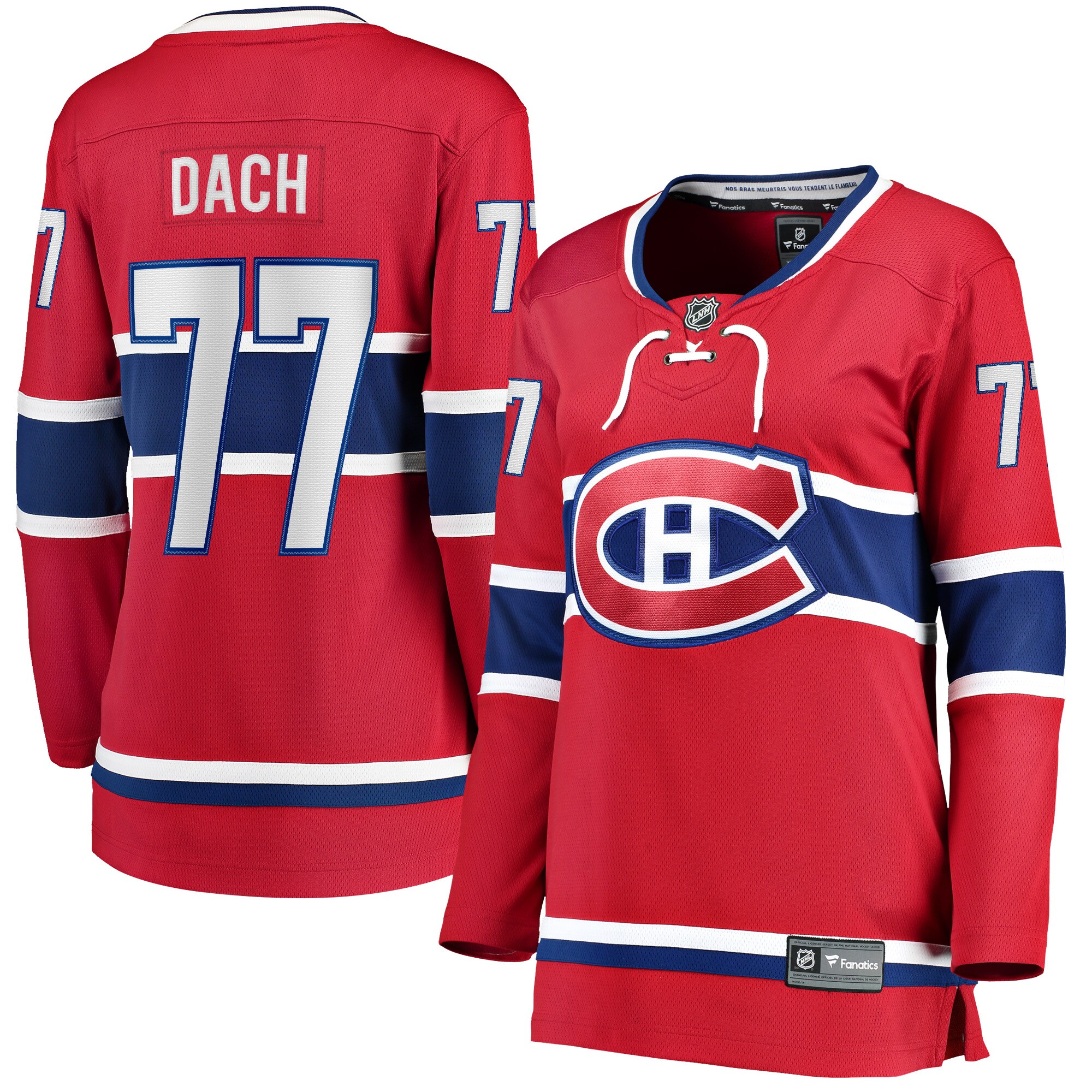 Kirby Dach Montreal Canadiens Fanatics Women’s Home Breakaway Player Jersey – Red