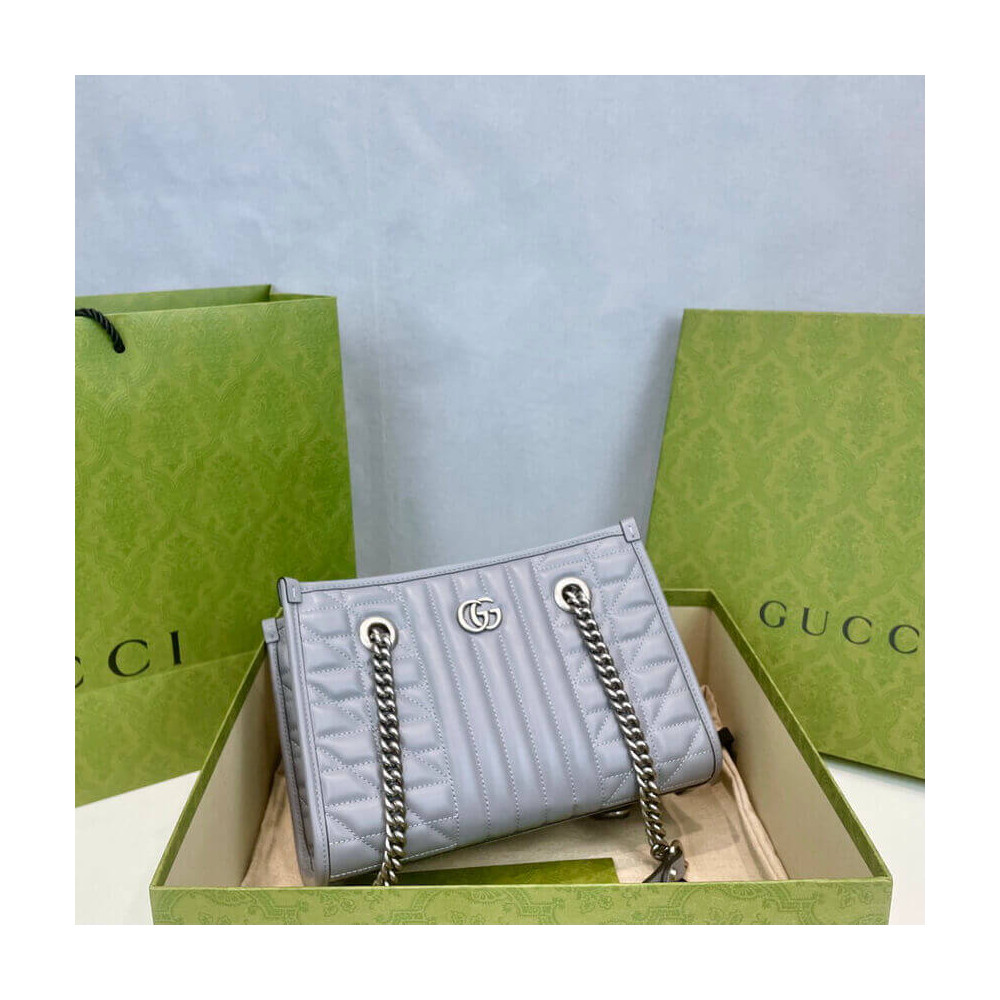 Gucci GG Marmont Small Tote Bag Grey
