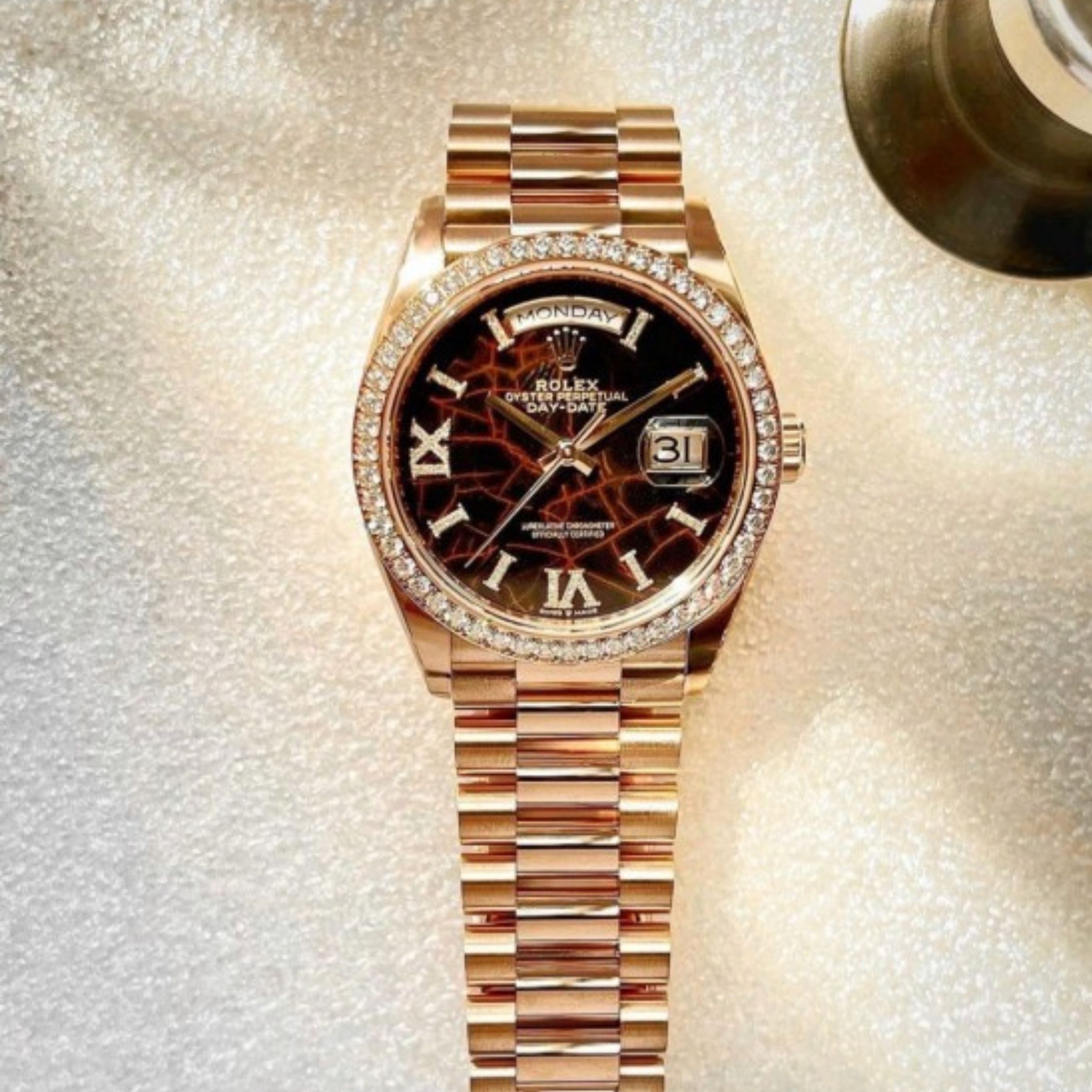 [Superclone] Rolex Day-Date 36mm Eisenkiesel Dial President 128345RBR