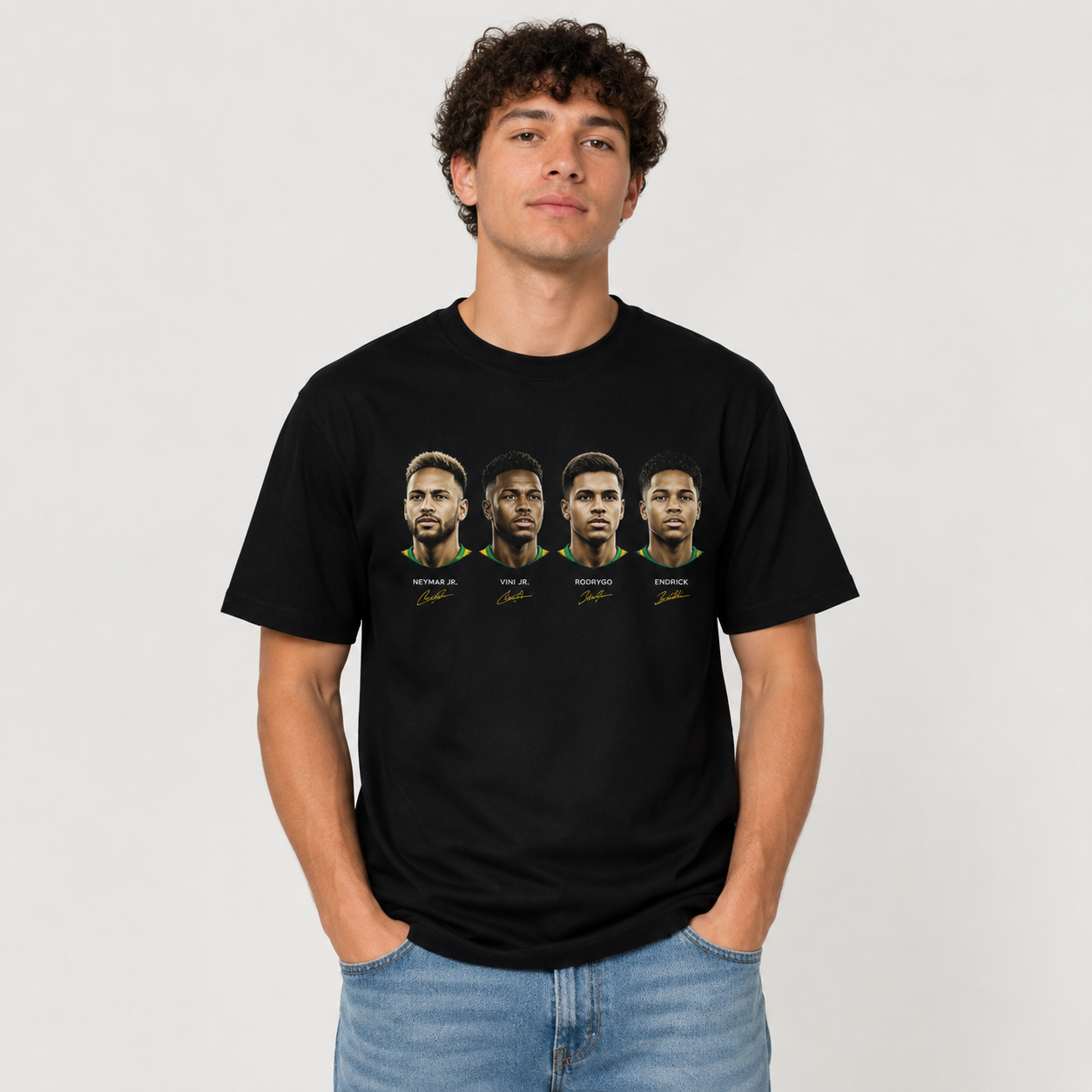 Brazilian Player Pure Cotton T-Shirt – Limited-Time Offer