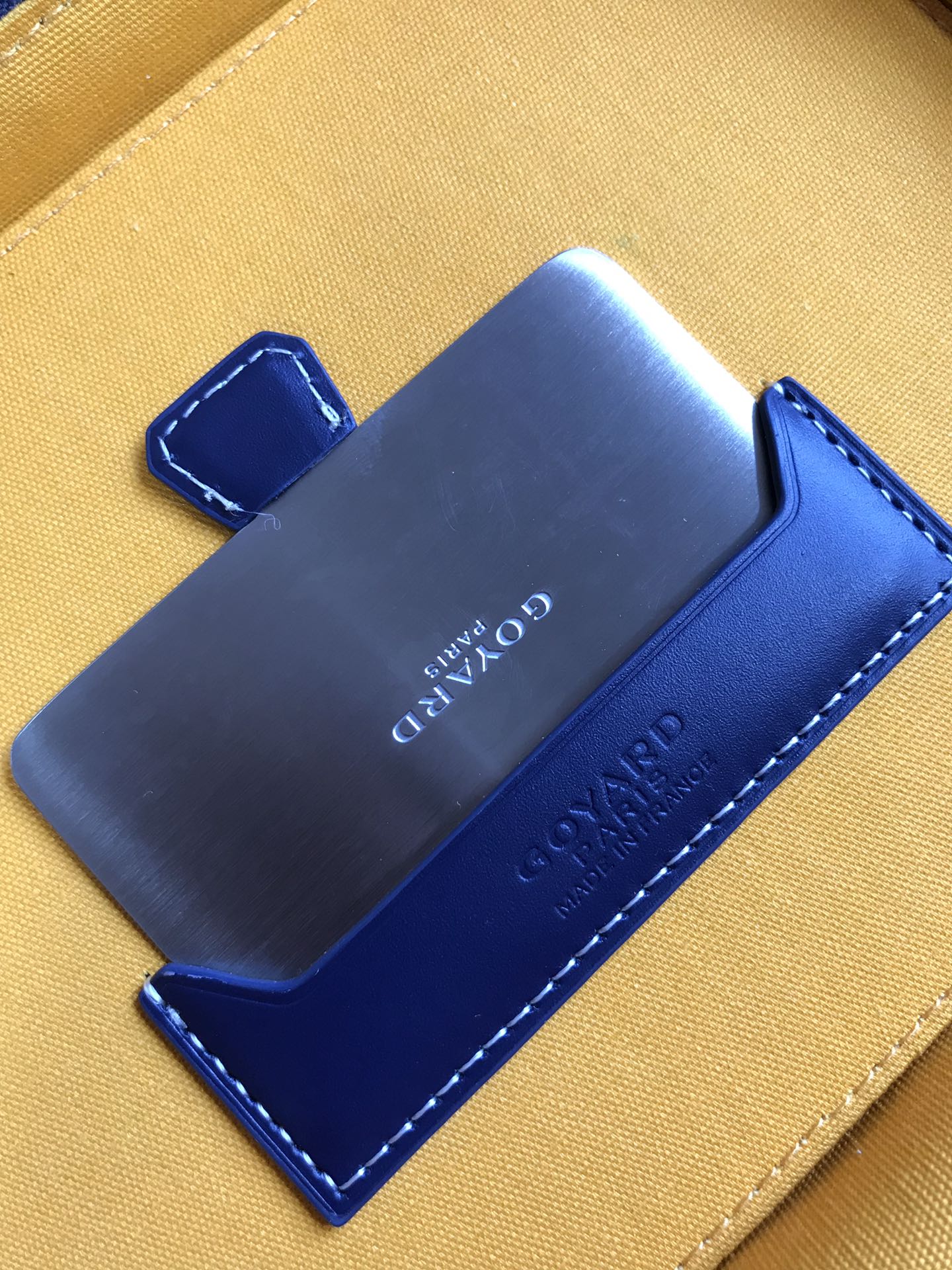 Goyard Muse Vanity Case 20 Cm Navy Blue Goyardine Canvas