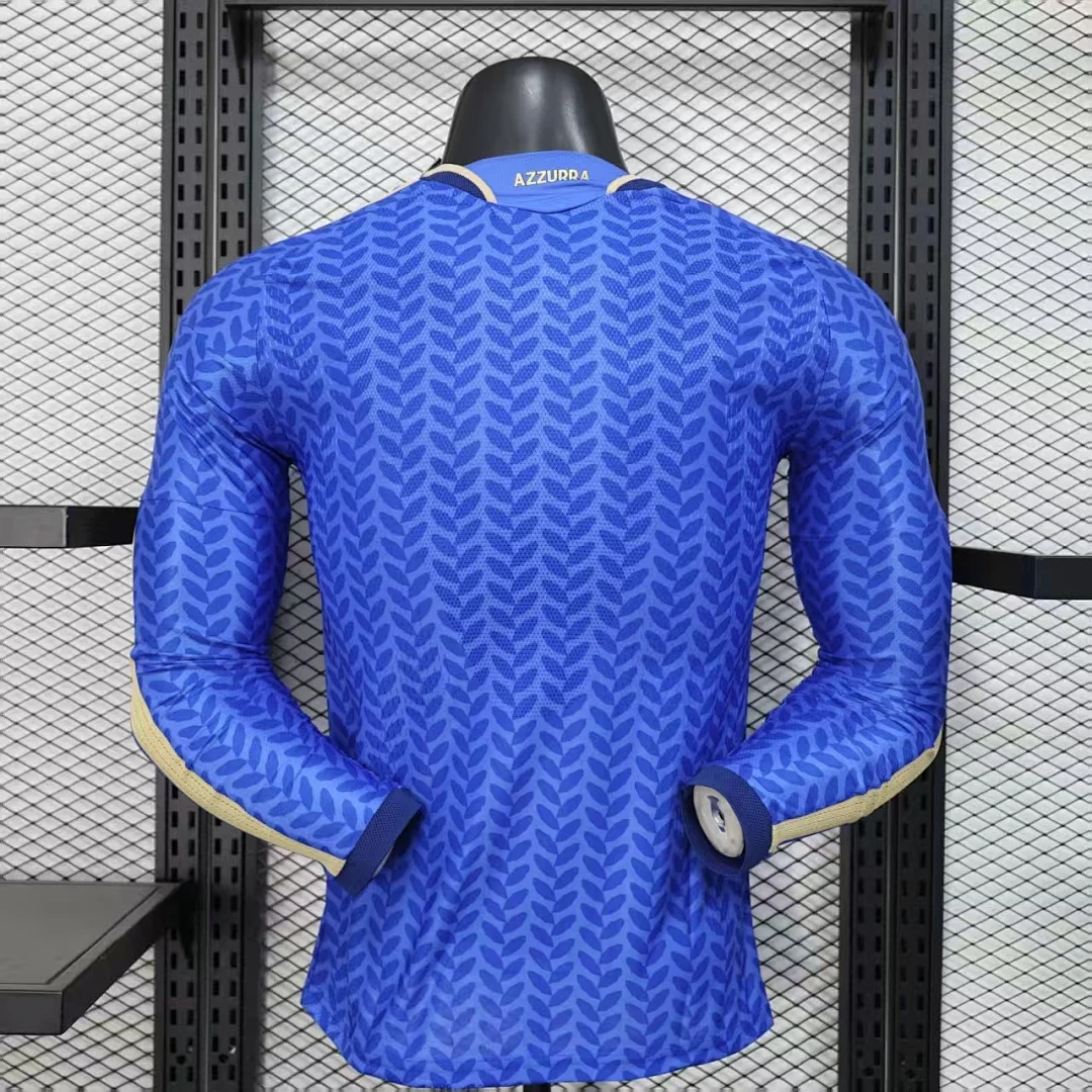 World Cup 2026 Italy Team Home Long Sleeves Football Jersey Player Version
