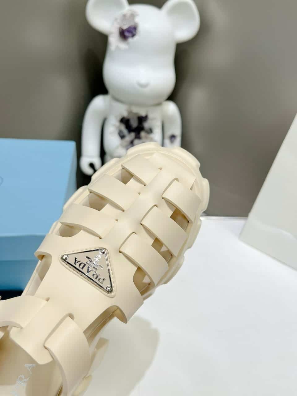 Prada Rubber Monolith Sandals Quartz 1X853M 3Lkk F0482 F Dd55