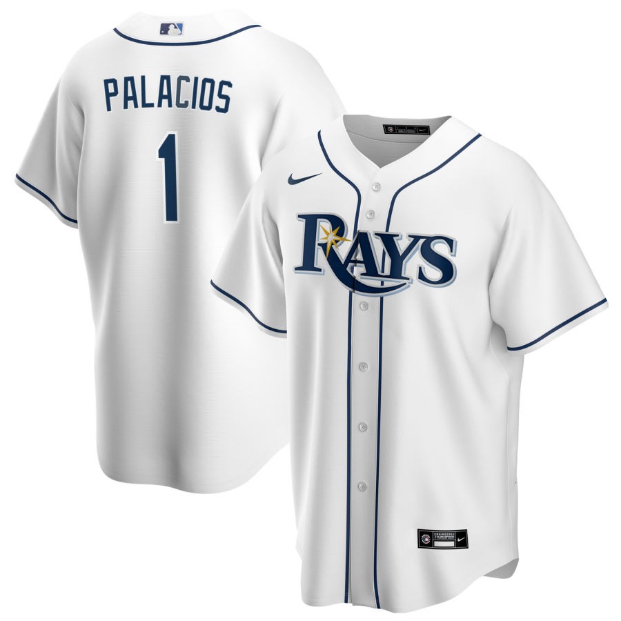 Men's Tampa Bay Rays Nike White Home Replica  Jersey-Richie Palacios