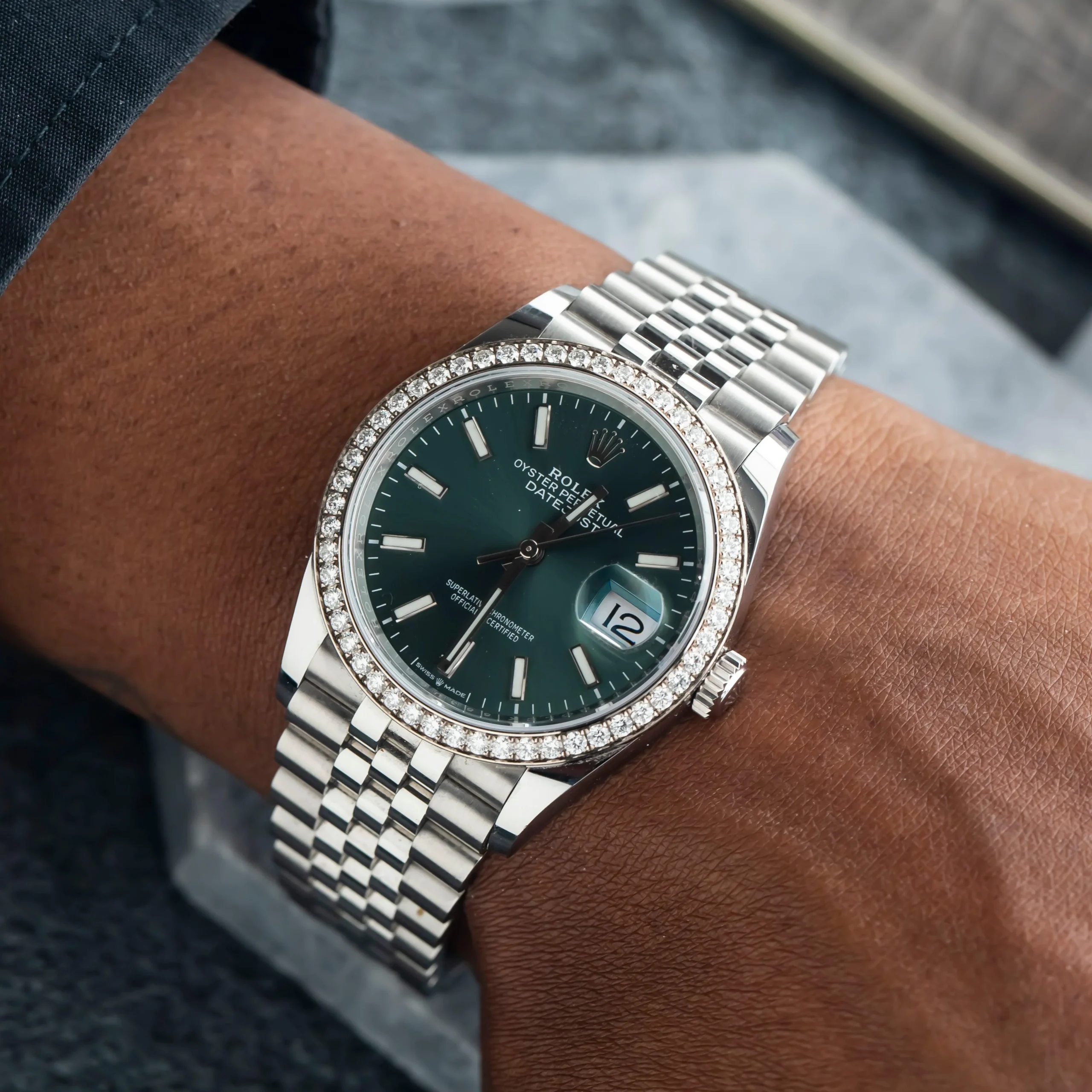 [Superclone] Rolex Datejust 36mm Mint Green Dial Jubilee 126284RBR