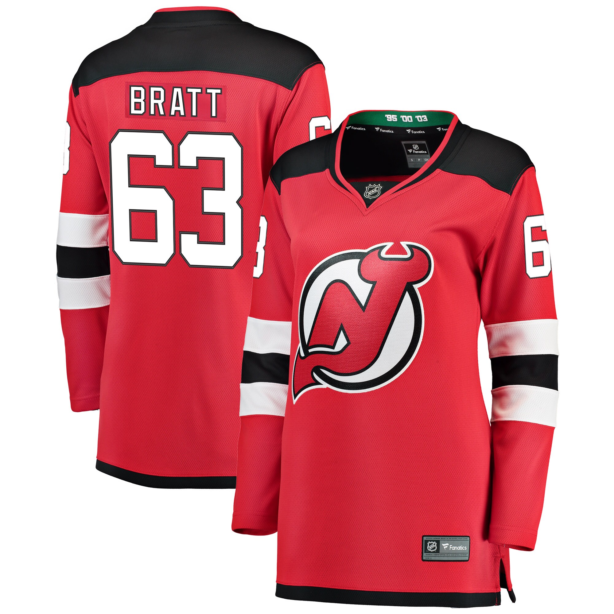 Jesper Bratt New Jersey Devils Fanatics Women’s Home Breakaway Player Jersey – Red