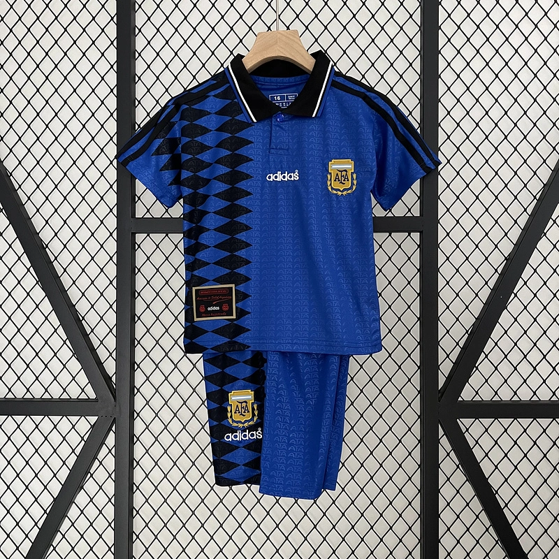 Retro Kids 1994 Kids Argentina Away Football jersey retro