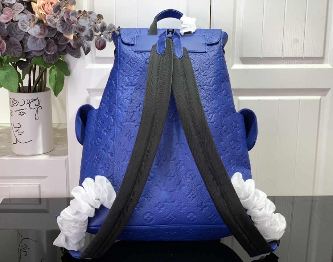 Louis Vuitton Christopher Pm Backpack Blue 48Cm M23189 For Men