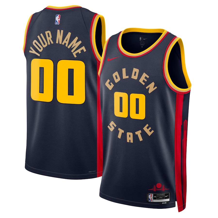 Unisex Golden State Warriors  Navy 2024/25 Custom Swingman Jersey - City Edition