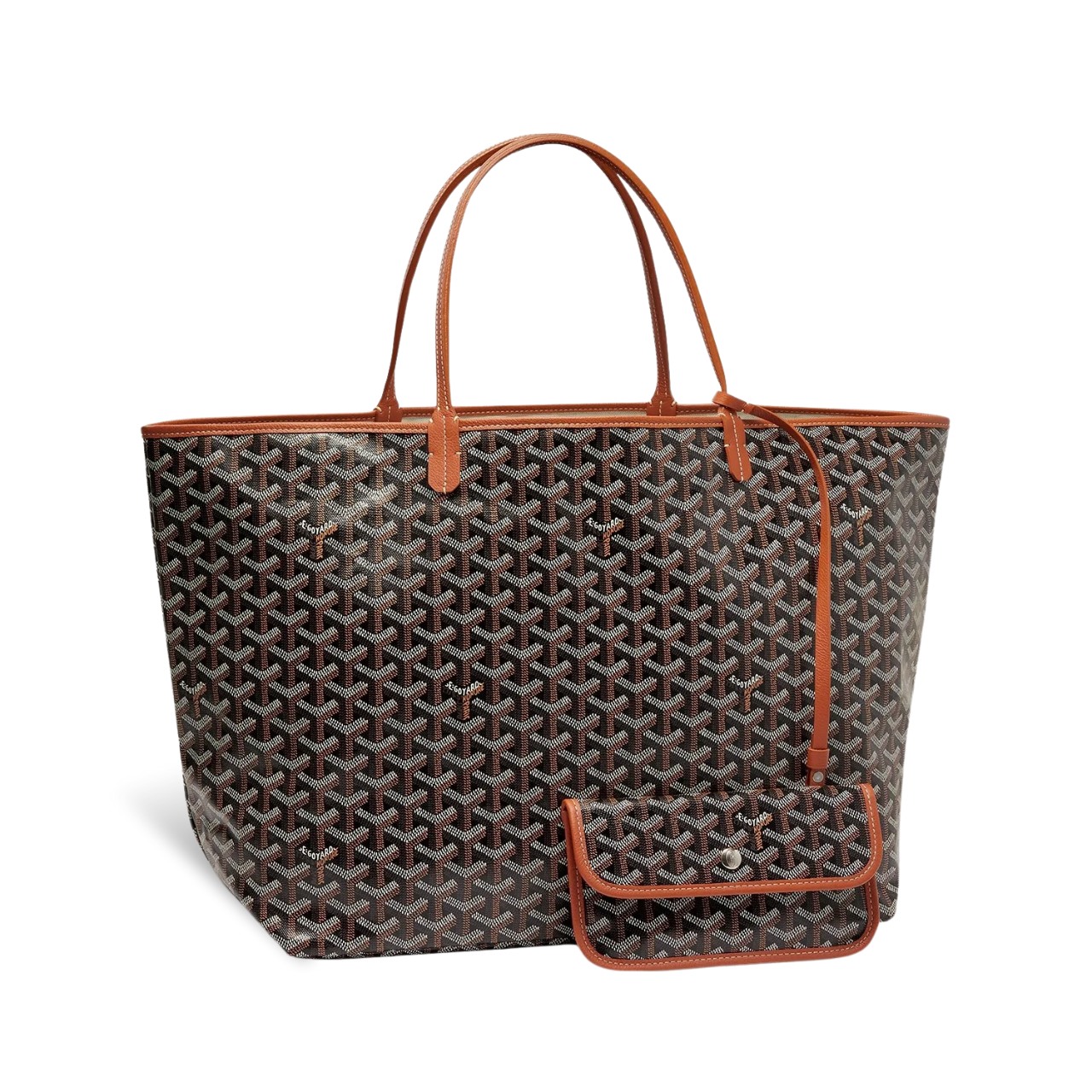 Goyard Saint Louis Gm 40Cm Black And Tan Canvas