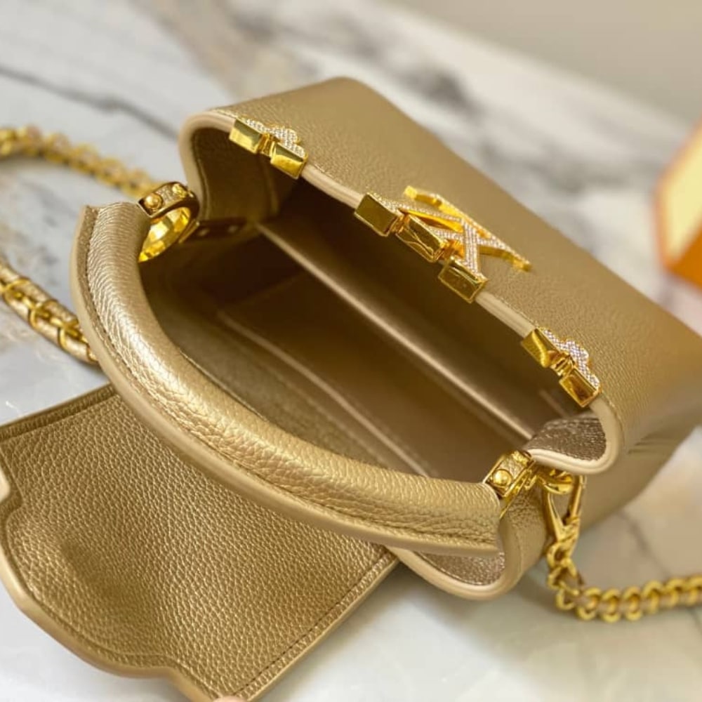 Louis Vuitton Capucines Mini Gold 21cm M24583