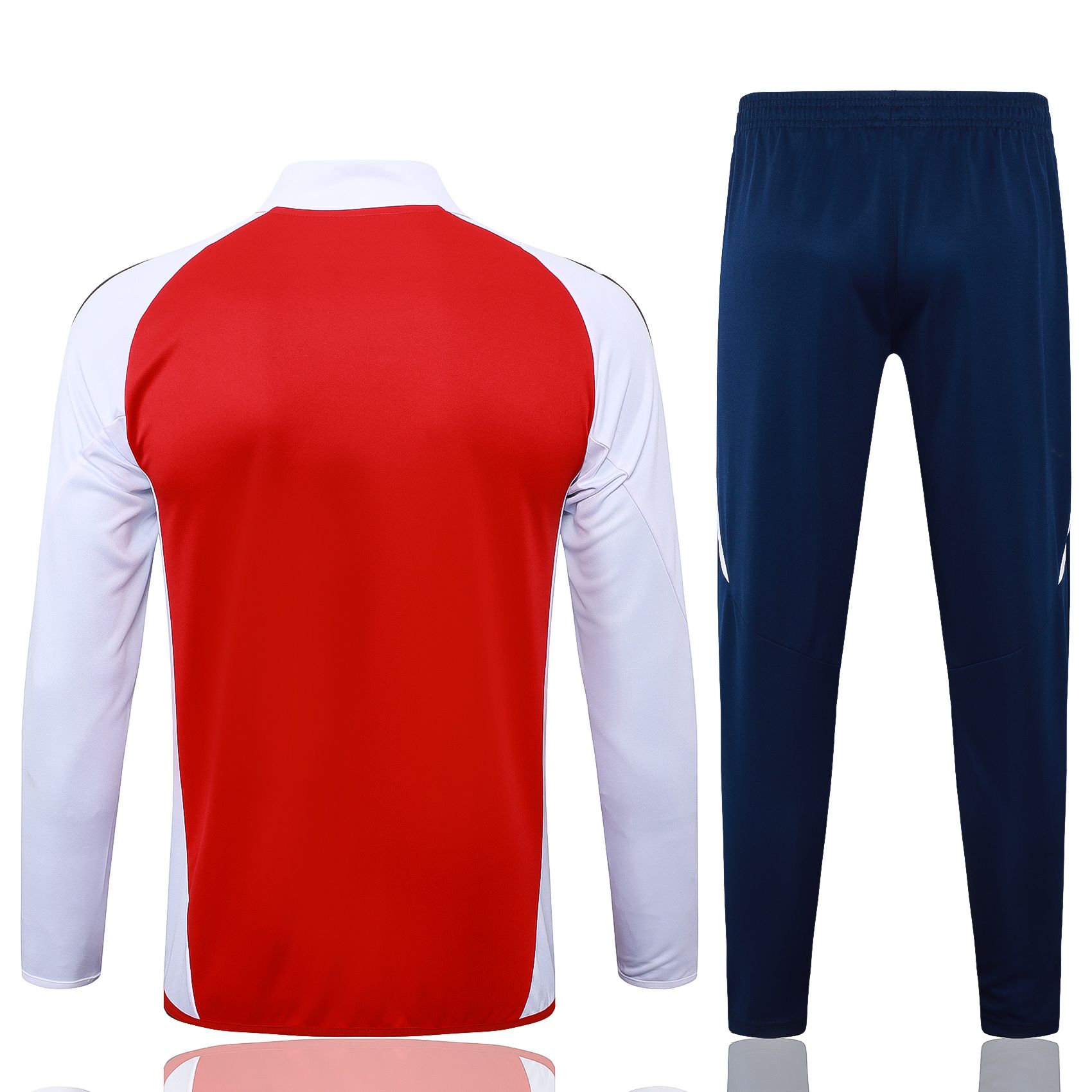 2024/2025 Arsenal Half-Pull Training Suit Red-White Football Shirt 1:1 Thai Quality