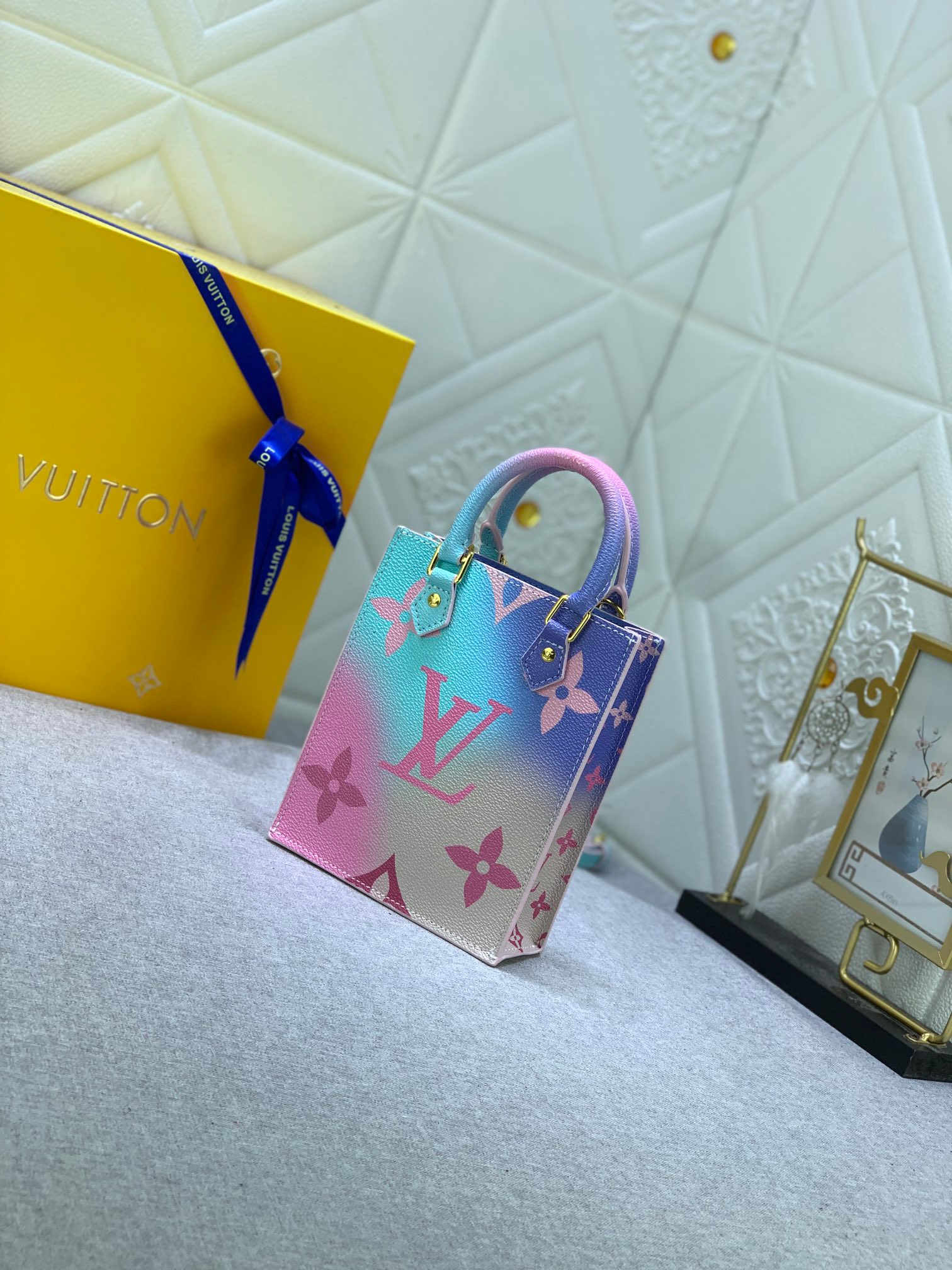 Louis Vuitton Petit Sac Plat Monogram Multicolor 17Cm