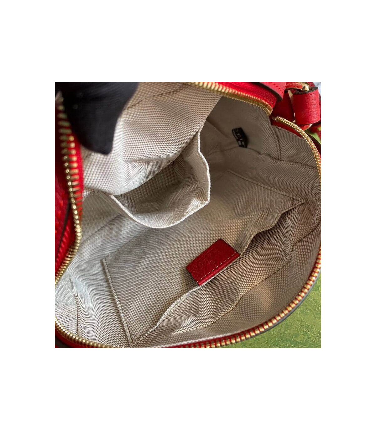 Gucci Soho Small Leather Disco Bag Red