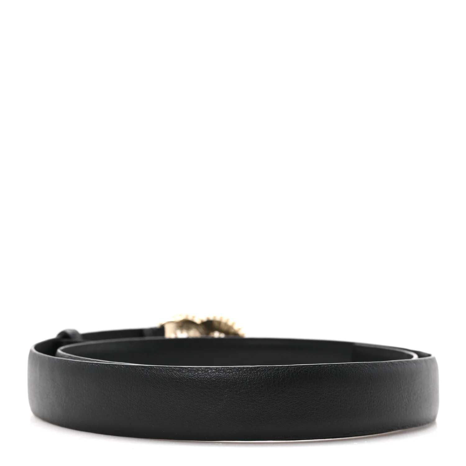 Lambskin Resin CC Belt 75 30 Black