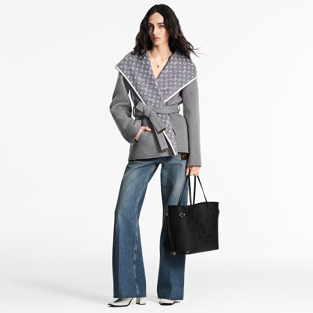 Louis Vuitton Neverfull Mm Tote Bag Black 31cm M45685