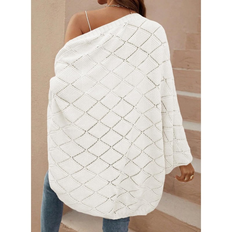 Women's Crochet Oversized Cardigan Sweaters Spring