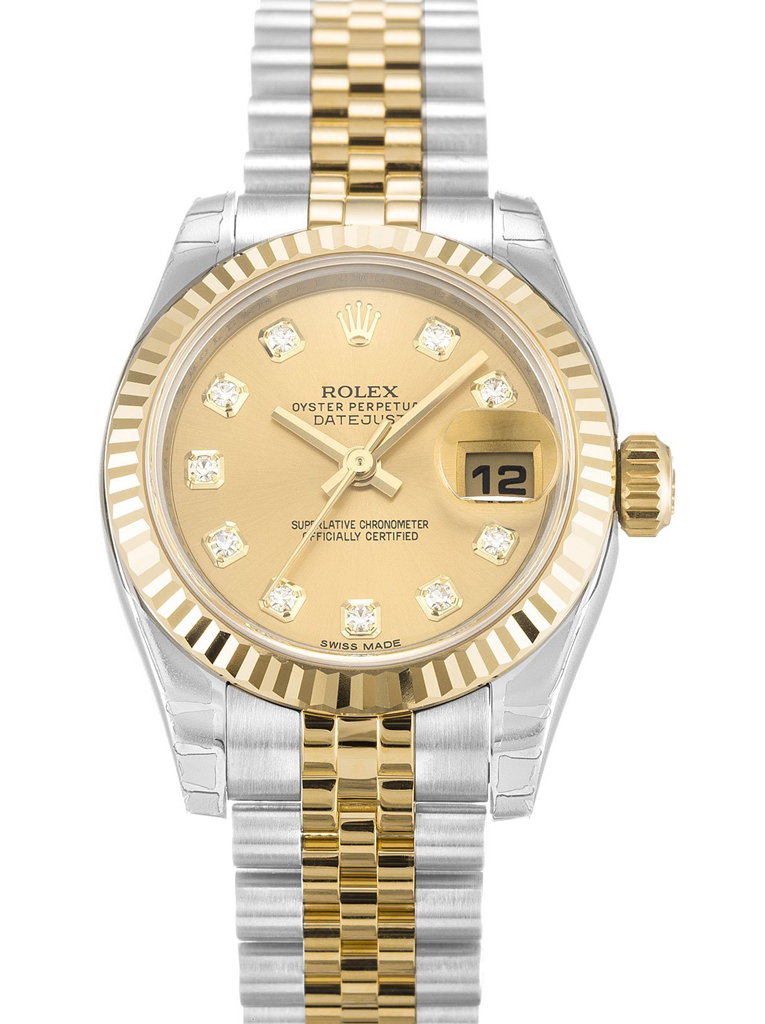 Rolex Lady-Datejust 31mm Champagne Dial 179173-2